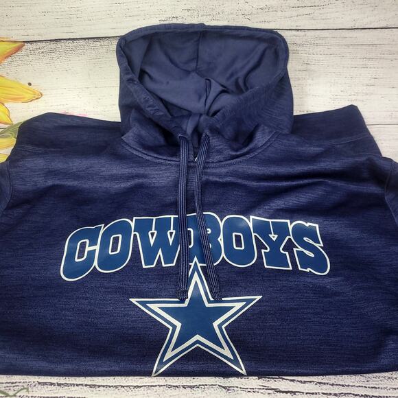 Dallas Cowboys Authentic Pullover Hooded Sweatshirt/Jacket Size L NWOT - Picture 2 of 7